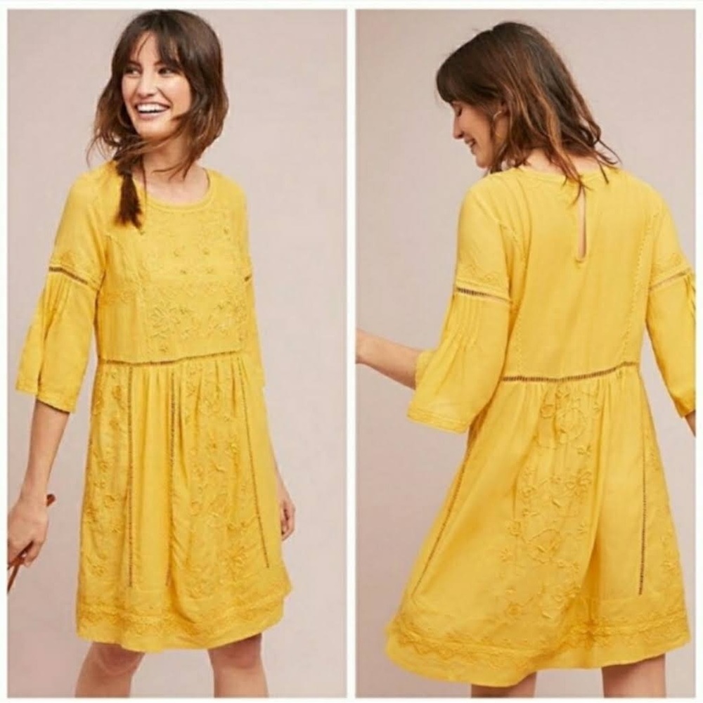 Akemi + Kin Anthropologies Tunic Laced Dress
